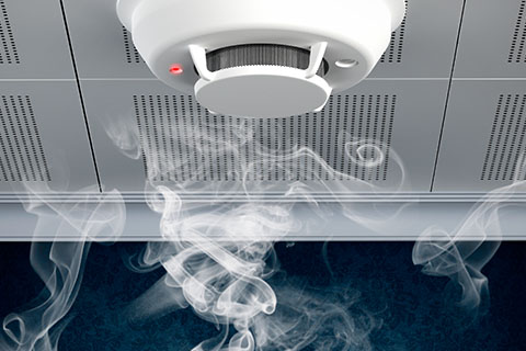 Smoke or heat detectors